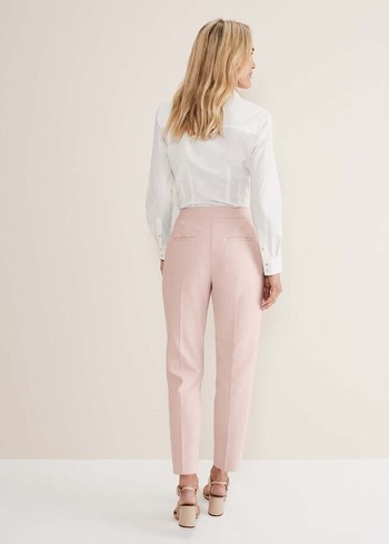 Phase Eight Ulrica Straight Legs Trousers Pink Australia | UG6817952